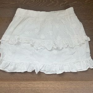 PRINCESS POLLY White Eyelet Skirt